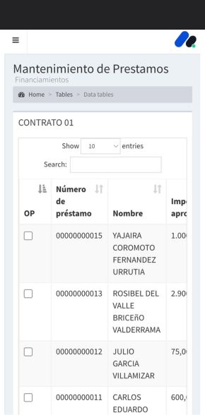 app sistema gestión de préstamos FidePlus4